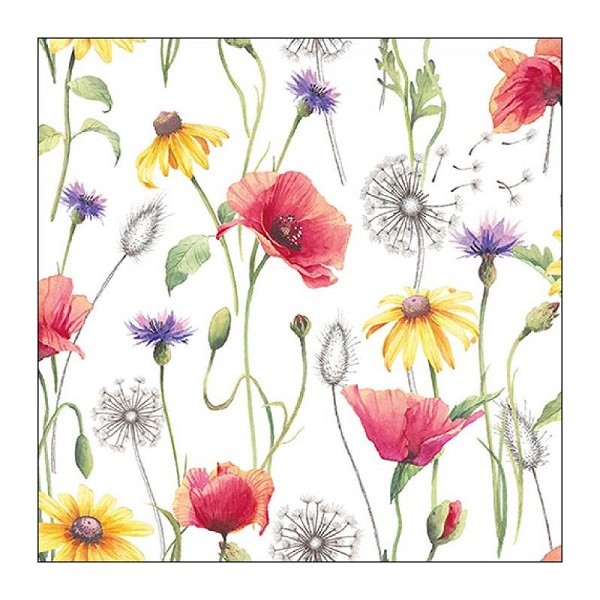 Ambiente Servetten Poppy Meadow 25x25cm