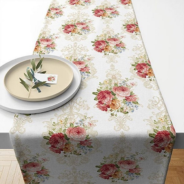 Ambiente Tafelloper Sara Cream 40x150cm 100% Katoen