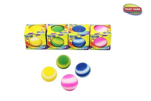 Anti stress rainbow sqeeze bal 6cm