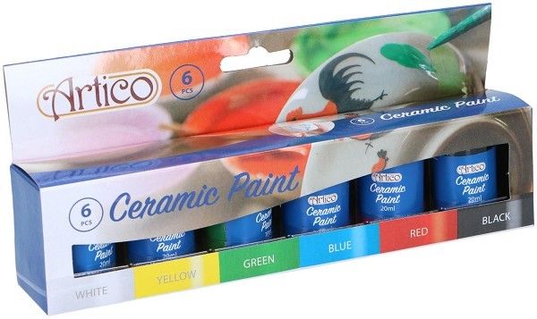 Artico Keramiekverfset 6-delig 6x20ml