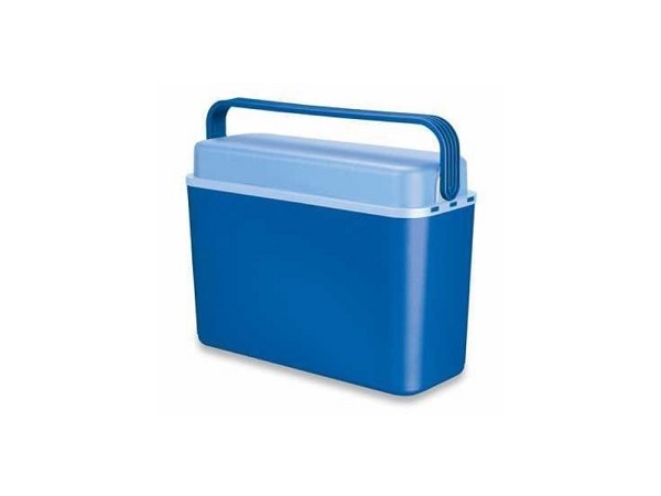 Auto Koelbox blauw 12ltr blikjes/flessen smal model 41x15.5x29.5cm(dieptexbreedtexHoogte) 7uur