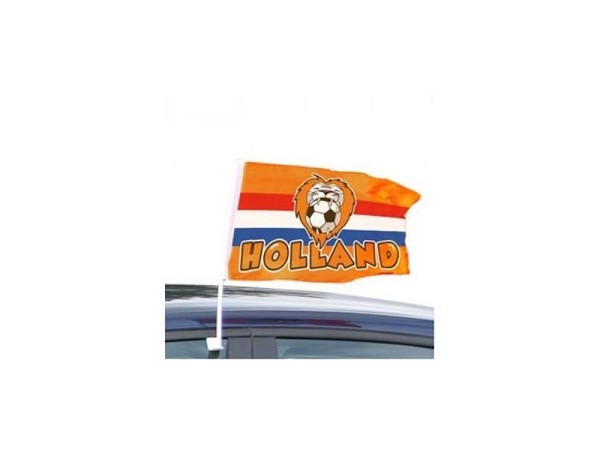 Autovlag rood/wit/blauw Oranje Leeuw