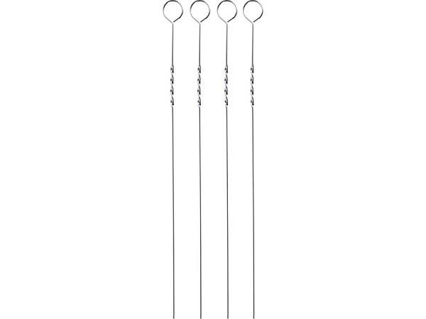 Barbecue pennen 38cm set a 4 stuks metaal