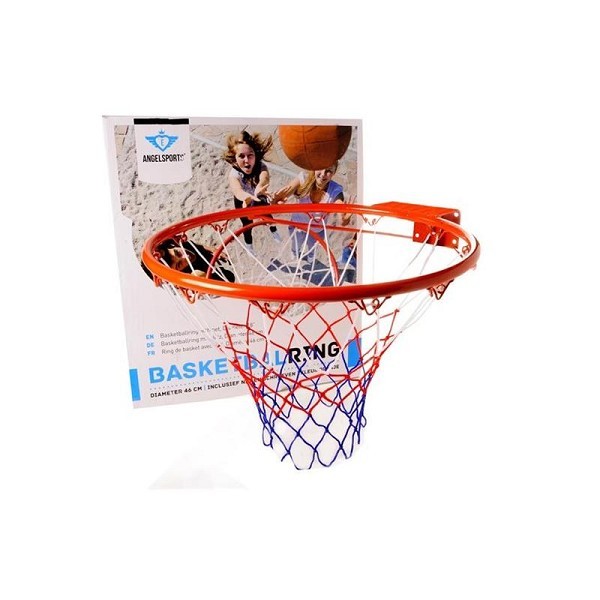 Basketbalring oranje 46cm exclusief net