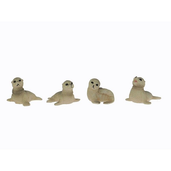 Beeldje zeehond 3-4cm polystone