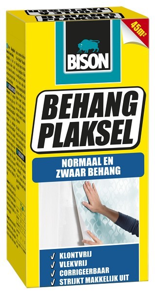 Behangplaksel op basis van carboxy methyl cellulose