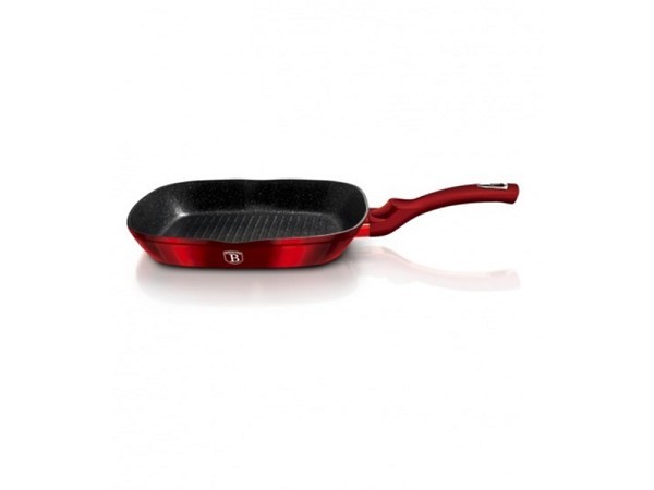 BerlingerHaus Burgundi Grillpan met tuit 28cm ook inductie