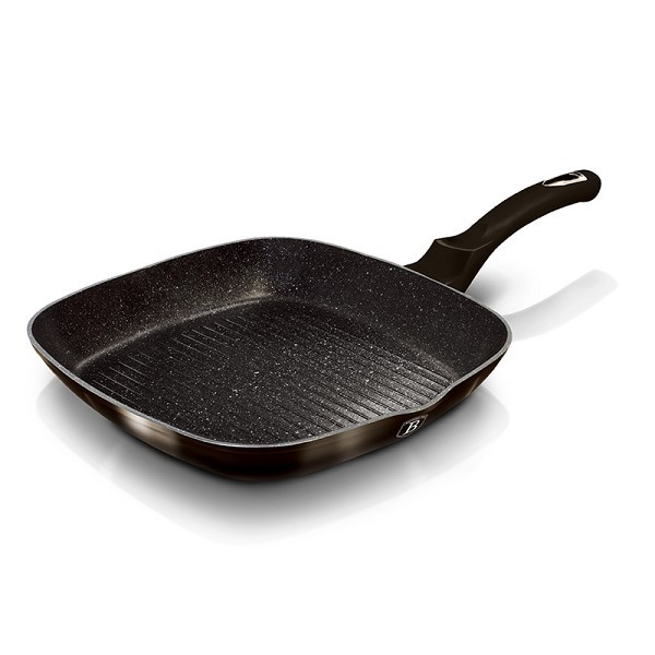 Berlingerhaus grillpan 28 cm Shiny Black collection aluminium ook inductie