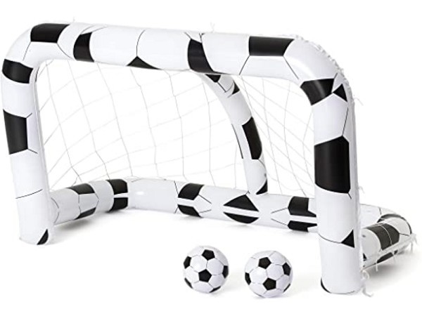 Bestway opblaasbaar voetbaldoel 213x117x125cm incl. 2 ballen