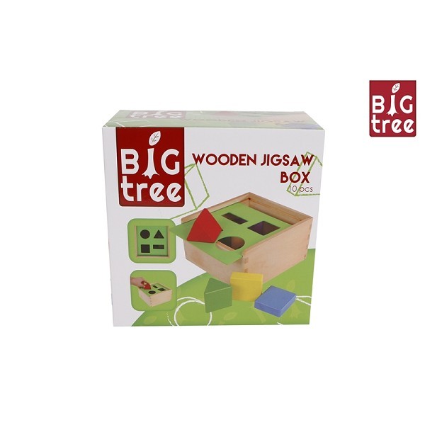 Big Tree vormenstoof hout vierkant 18x18x10cm