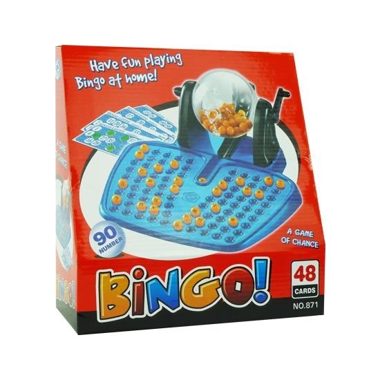 Bingomolen Plastic Met 90 Nummers En 48 Kaarten