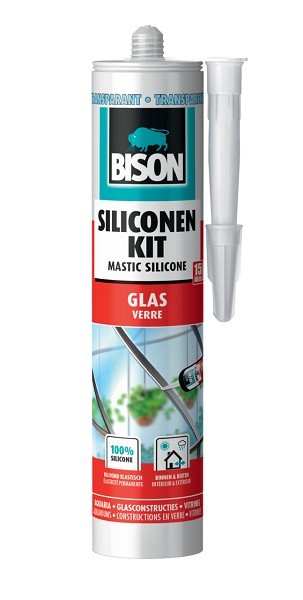 Bison siliconenkit glas 310 ml