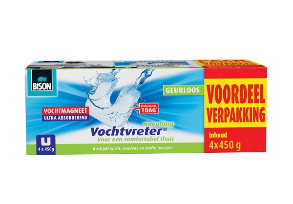 Bison Vochtvreter magneet navulling 4x450gr