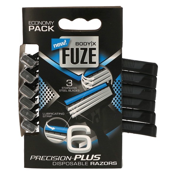 Body-X Fuze Wegwerpscheermesjes 6pcs Triple Blades