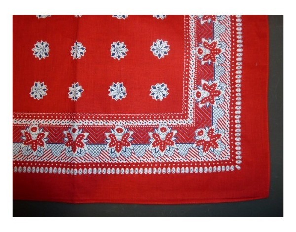 Boerenzakdoek rood 55x55cm pak a 12st