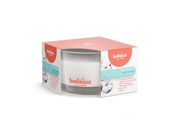 Bolsius Geurglas 50/80 True Scents Fresh Cotton