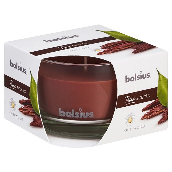 Bolsius Geurglas 63/90 True Scents Oud Wood