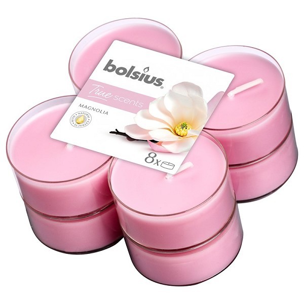 Bolsius Maxilicht geur 8 stuks True Scents Magnolia