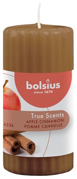 Bolsius Ribbelkaars 120/58 True Scents Apple Cinnamon