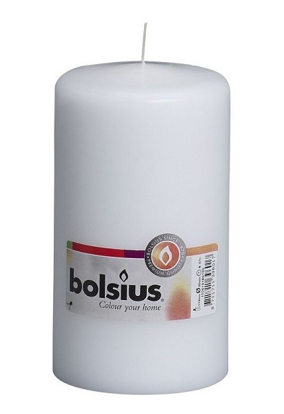 Bolsius stompkaars 150/80mm wit