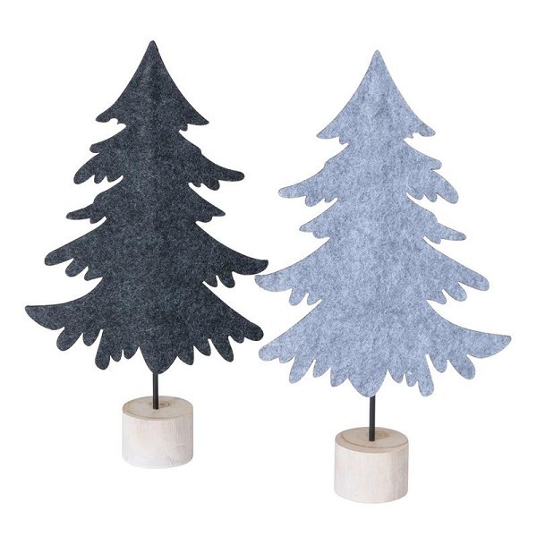 Boltze Home Kerstboom Bento vilt op voet H30cm