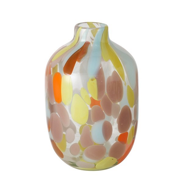 Boltze Home Vaas 'Glee' Glas gelakt 17x17x26cm