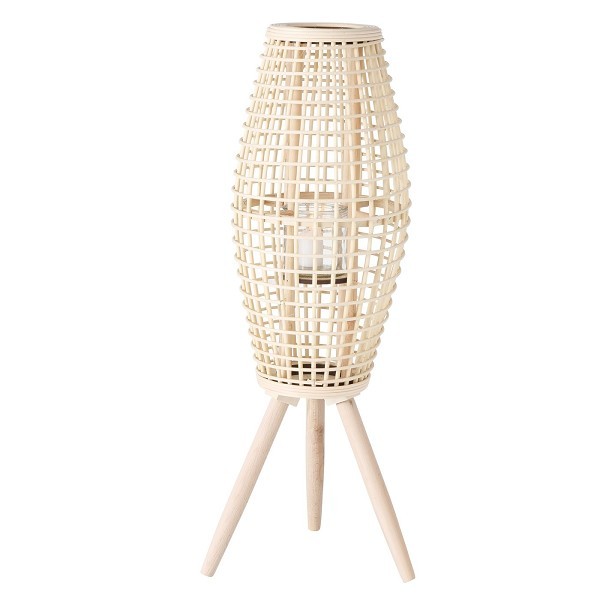 Boltze Home Windlicht Katalena rattan 26xh67cm