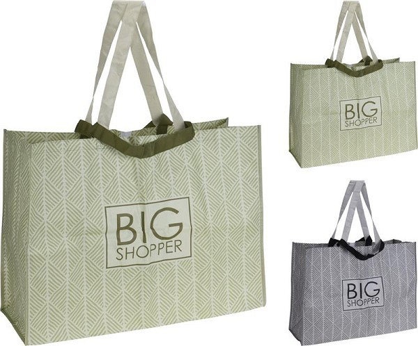 Boodschappentas 58x40x18cm met tekst Big Shopper