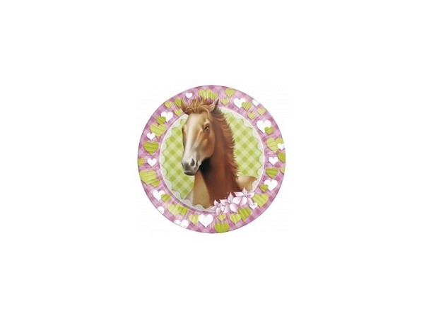 Borden 23cm 8st Paarden