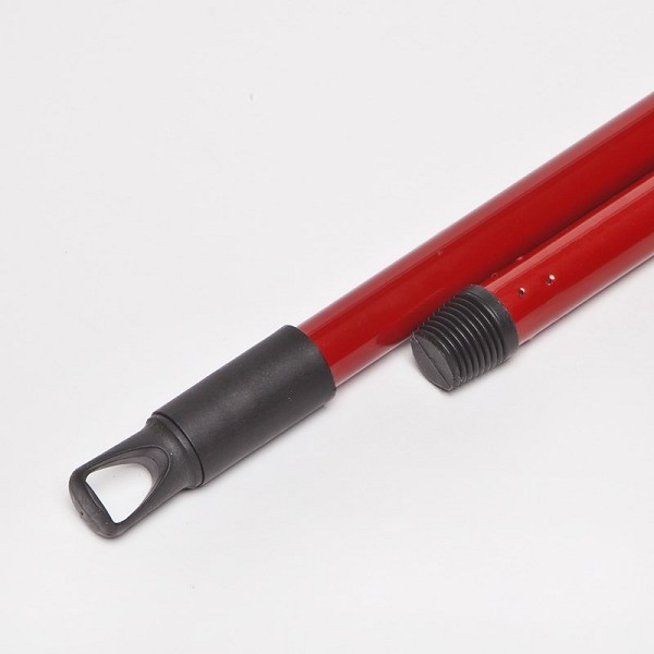 Borstelsteel metaal rood 1,30m