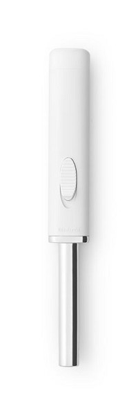 Brabantia gasaansteker Classic White met verstelbare vlam, hervulbaar