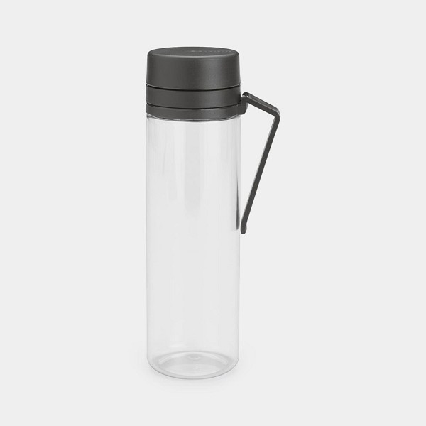 Brabantia Make & Take waterfles met zeef 0,5L Dark Grey