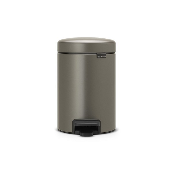 Brabantia Pedaalemmer newicon 3 ltr Platinum met kunststof binnenemmer