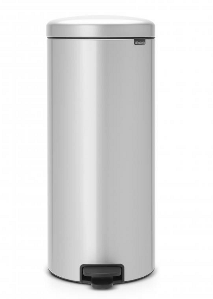 Brabantia pedaalemmer newicon 30 ltr Metallic grey met kunststof binnenemmer