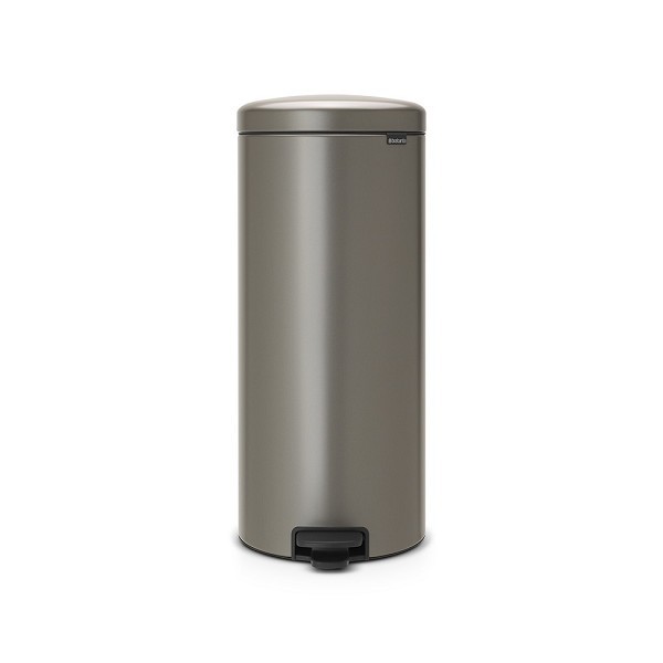 Brabantia Pedaalemmer newicon 30ltr Platinum met kunststof binnenemmer