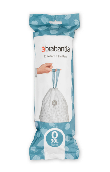 Brabantia perfectFit 30 liter vuilniszakken code O - 20 zakken