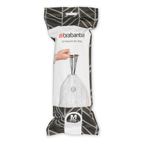 Brabantia perfectFit 60 liter vuilniszakken code M - 20 zakken