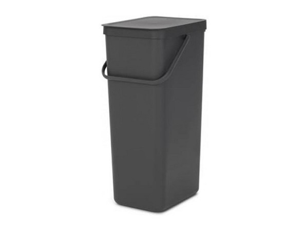 Brabantia Sort & Go afvalemmer 40L grijs