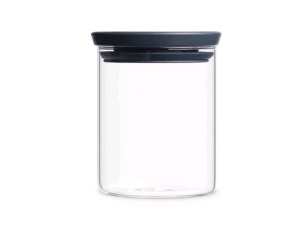 Brabantia Voorraadbus stapelbaar 600ml glas dia.10.4x13cm