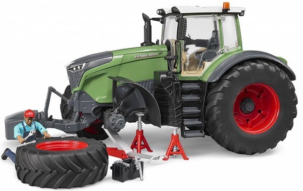 Bruder Fendt 1050 Vario tractor met monteur en accessoires