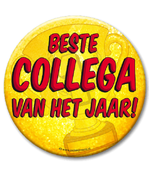 Button XL - Beste Collega van het jaar!