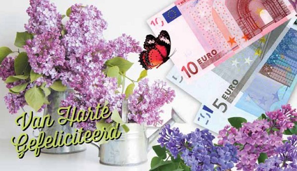 Cadeau-enveloppen geld/bloemen pak a 10 stuks