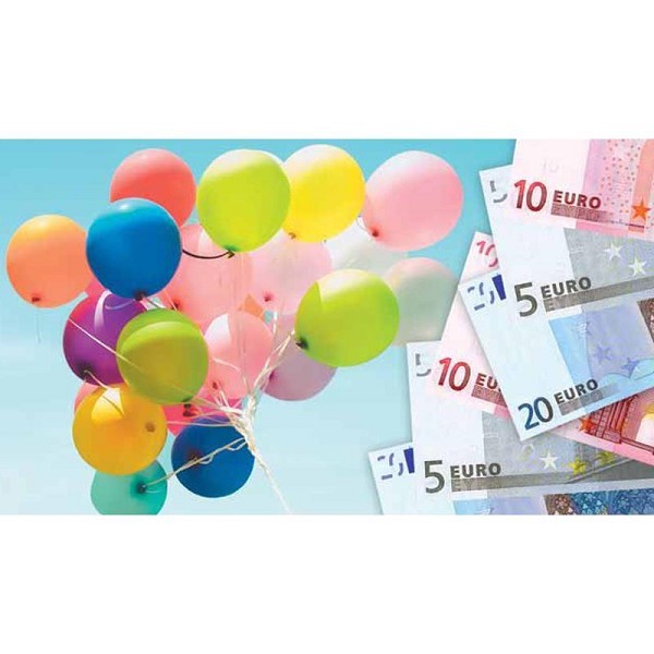 Cadeau-enveloppen kids/ballonnen pak a 10 stuks