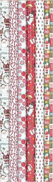 Cadeaupapier kerst rol 200x70cm