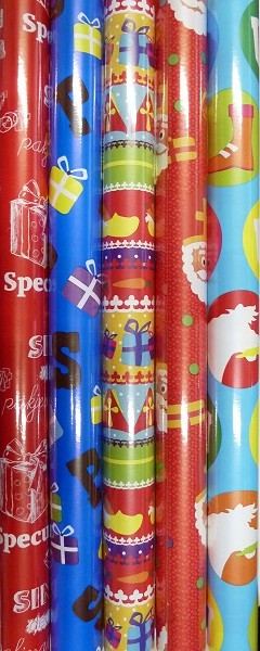 Cadeaupapier Sinterklaas 250x46 per LOSSE ROL