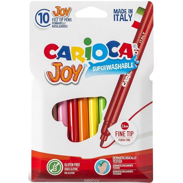 Carioca Joy viltstiften 10 stuks in kartonnen etui