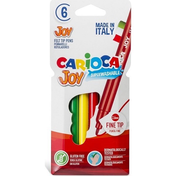 Carioca Joy viltstiften 6 stuks in kartonnen etui