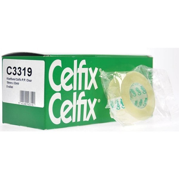 Celfix plakband 19mmx33m ecol doos a 8 rol