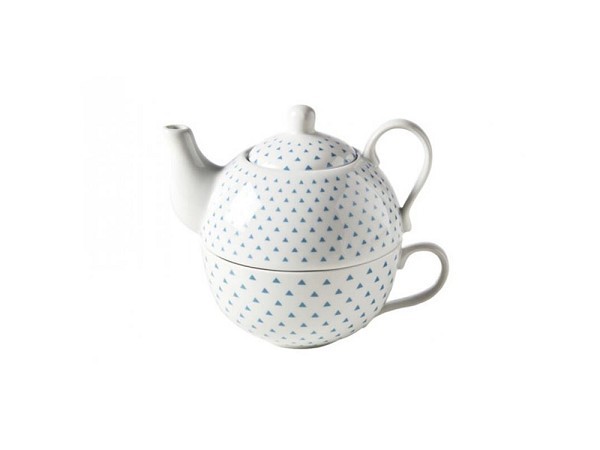 Cosy & Trendy Tea for one Blue Triangle Ø10xh12cm