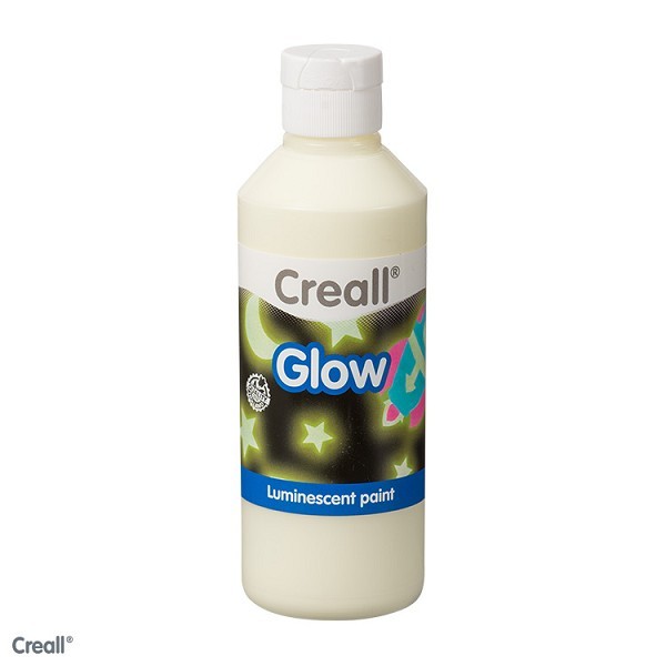 Creall Glow in the dark verf groen-geel 250ml